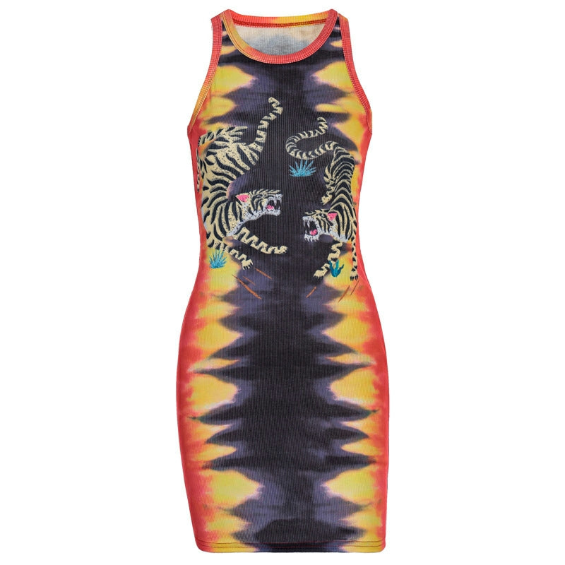 Tie Dye Tiger Dress – Ella Etc