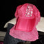 Outdoor Sport Cap Neon Pink Cap with Face Covering Mesh