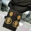 Gold Lion Head Statement Earrings- Bold Vintage Style Royal Medallion Dangles