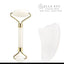 White Jade Facial Roller & Gua Sha Set – Anti-Aging Skincare Tool