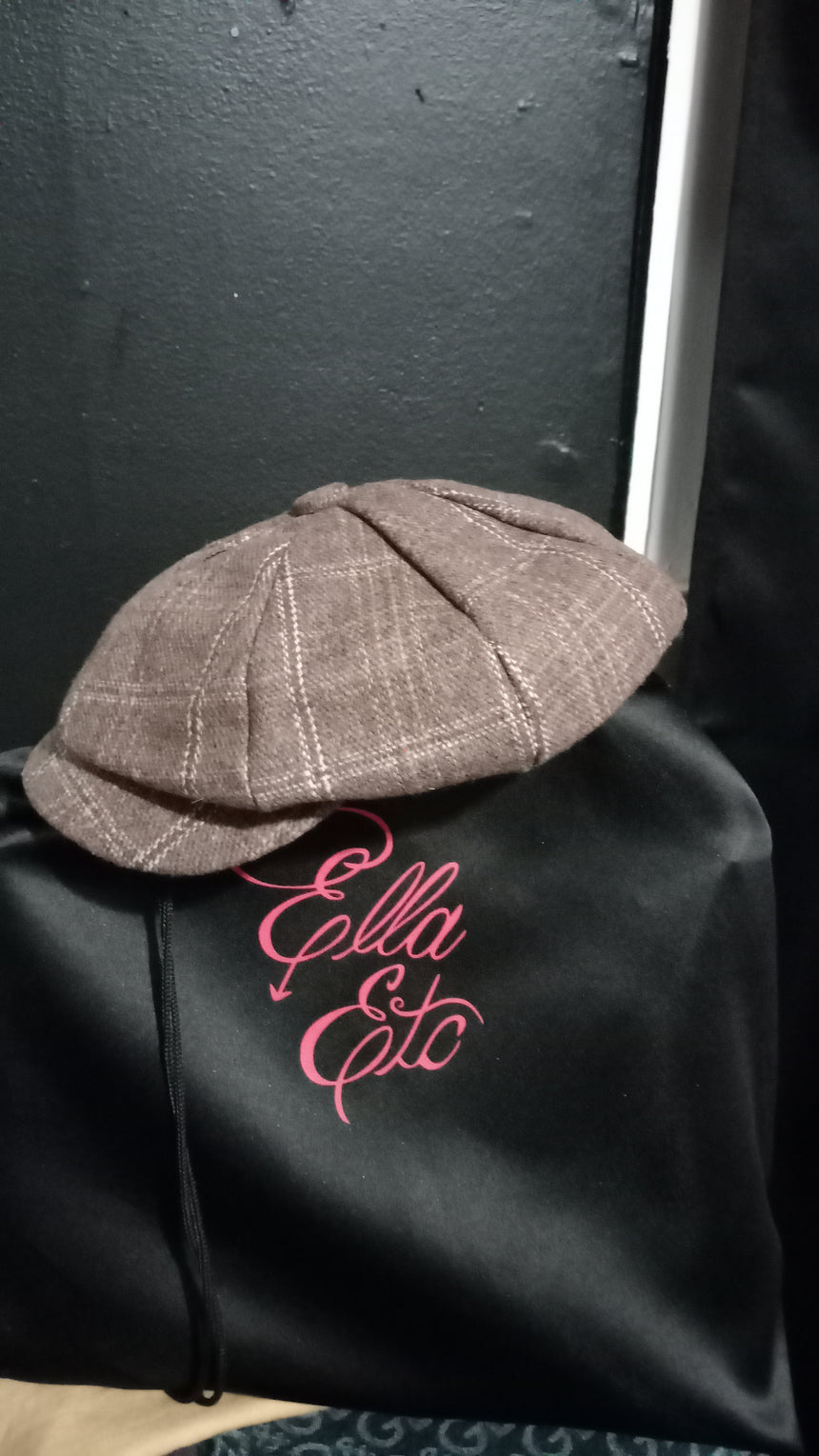 Plaid Paper Boy Hat