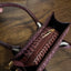 Faux Croc Embossed Mini Handbag- Brown