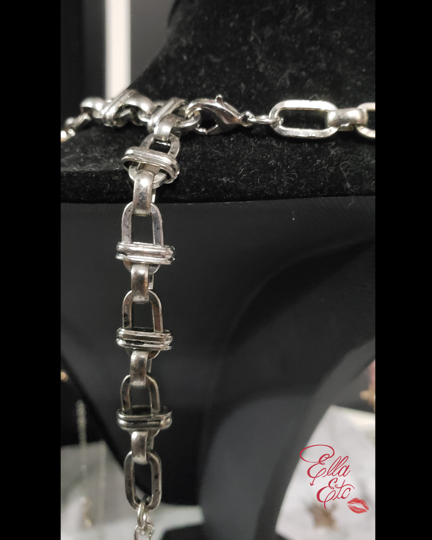 Cosmic Empress Moon, Sun & Star Fringe Necklace | Adjustable Choker