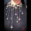Cosmic Empress Moon, Sun & Star Fringe Necklace | Adjustable Choker