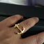 Anchor Ring – Adjustable Gold or Silver Tone Nautical Statement Ring