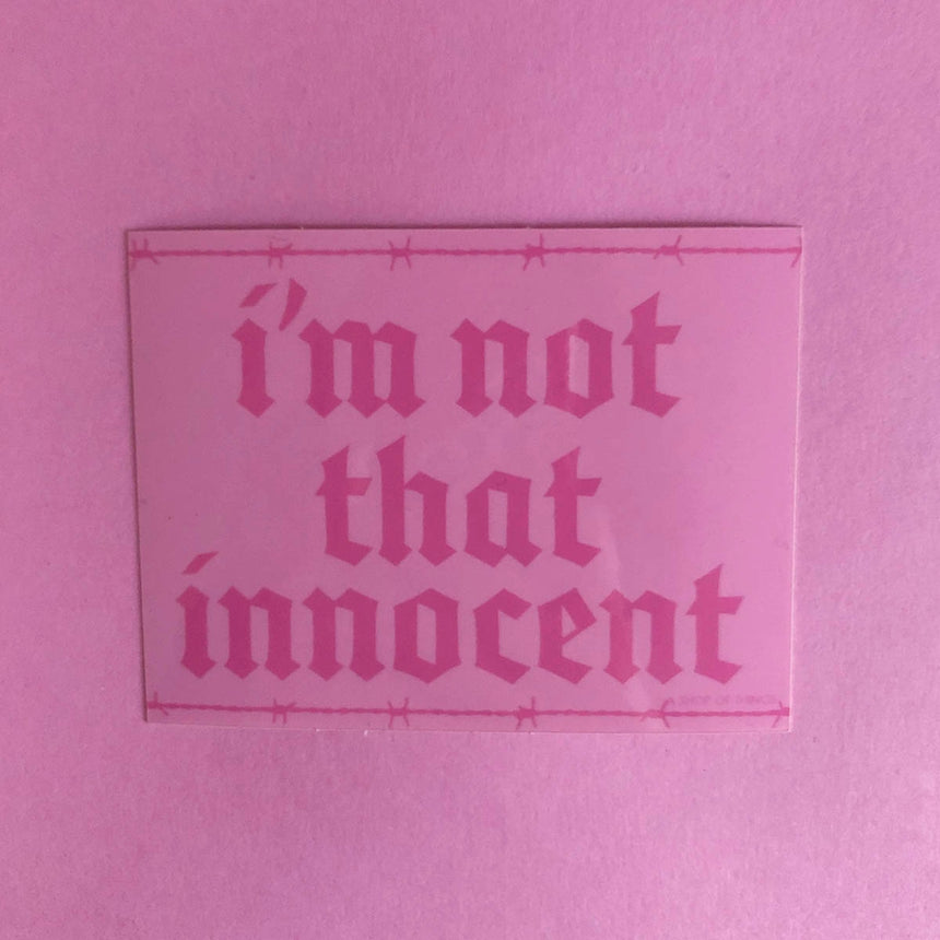 Not That Innocent Sticker