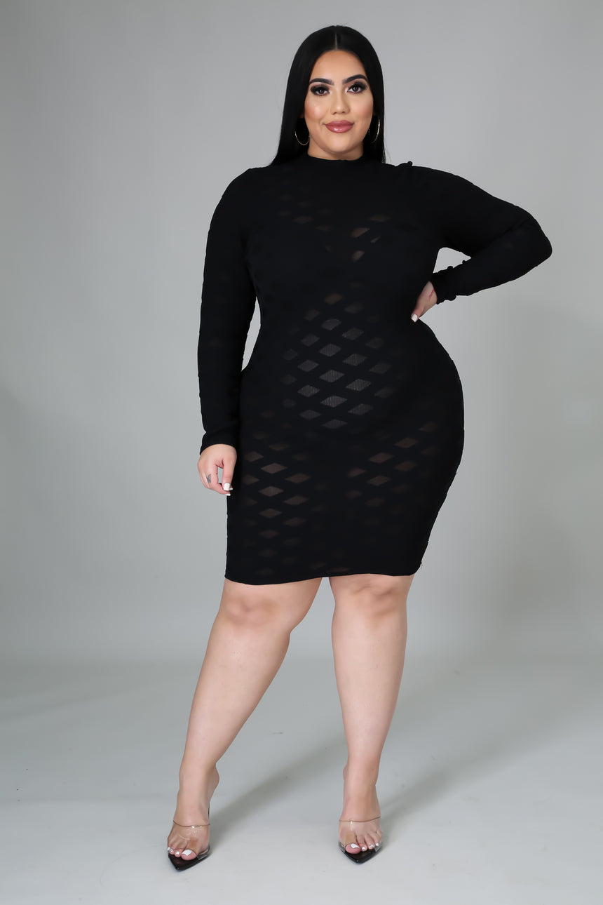 Showstopper Sheer Dress - Plus Size