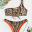 Snake Print Two Piece Swimsuit