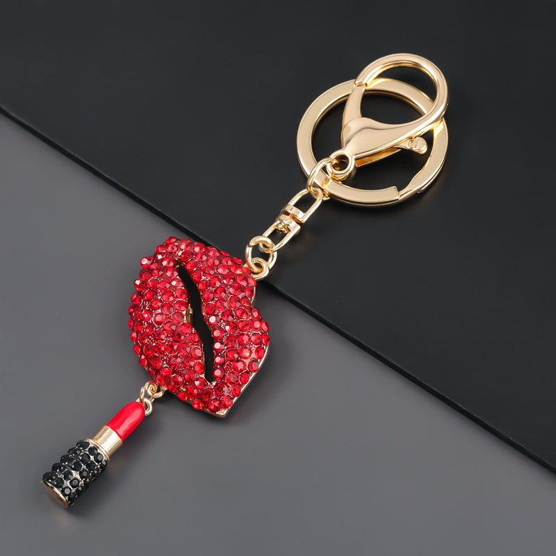 Red Lips Kiss Keychain / Bag Charm