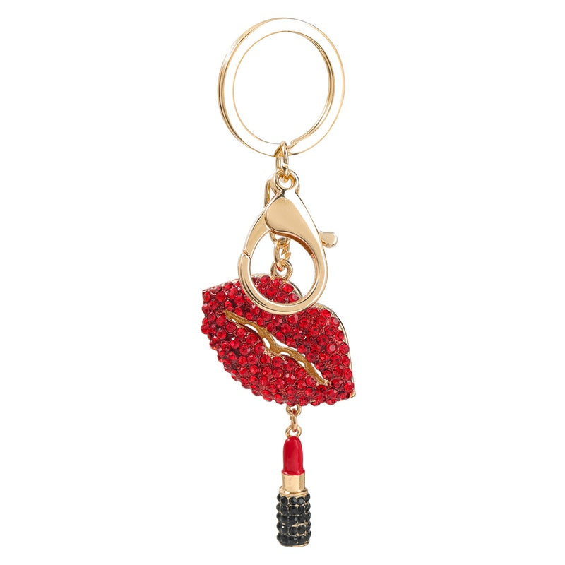 Red Lips Kiss Keychain / Bag Charm