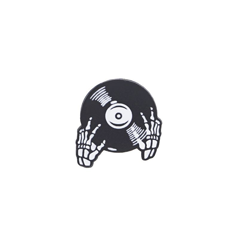DJ Skeleton Pin