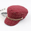 Tweed Paper Boy Hat with Chain
