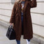 Brown Long Length Teddy Coat