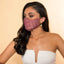 Burgundy Lace Mask
